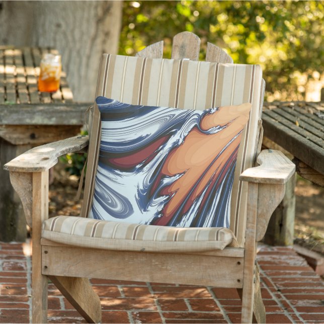 SWIRLING WATER OUTDOOR CUSHION (Chair)