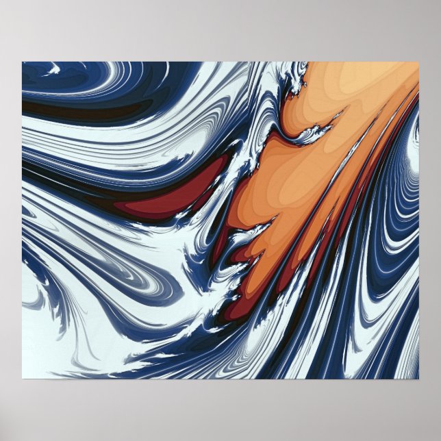 SWIRLING WATER POSTER (Front)