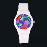 SWIRLING WATER WATCH<br><div class="desc">A pretty swirling abstract water design originating from river water.</div>