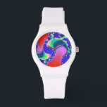 SWIRLING WATER WATCH<br><div class="desc">A pretty swirling abstract water design originating from river water.</div>