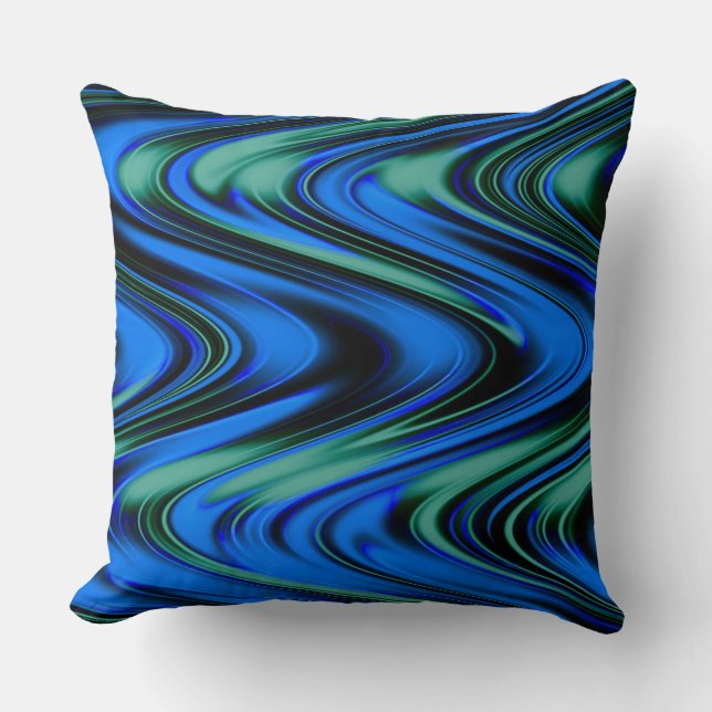 Swirling waves..... cushion (Front)