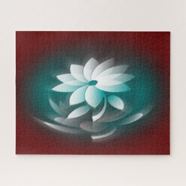 Swirling white petals jigsaw puzzle (Horizontal)