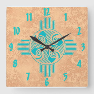 Swirling Winds Square Wall Clock