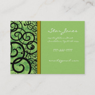 Swirls and Clover and Shamrocks Galore Business Card