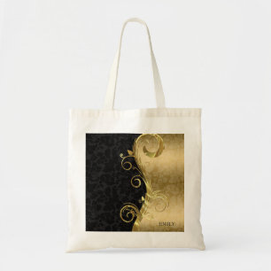 Swirls And Damask Tote Bag