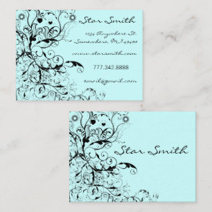 Swirls, Birds & Flowers Business Cards