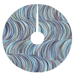 Swirls Brushed Polyester Tree Skirt