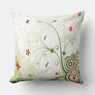 Swirls, Butterflies and Spheres Cushion
