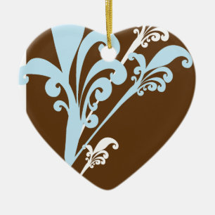 Swirls Ceramic Tree Decoration