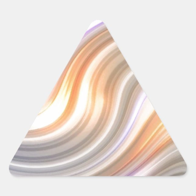 Swirls in Motion Triangle Sticker (Front)
