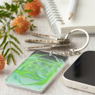 Swirls n Waves Key Ring