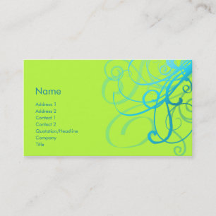 Swirls No. 0001 Business Card