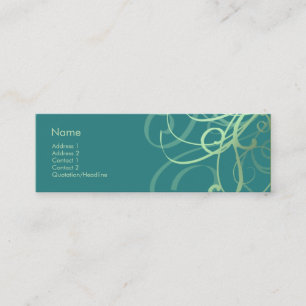 Swirls No. 0032 Mini Business Card
