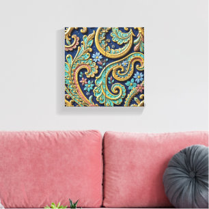 Swirls of a Paisley Dream Canvas Print