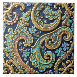 Swirls of a Paisley Dream Tile