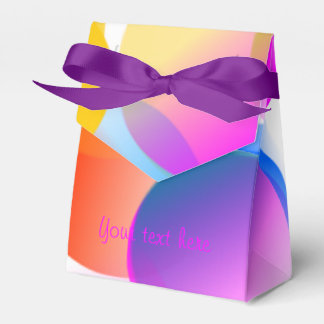 Swirls of Color Favor Box - customize