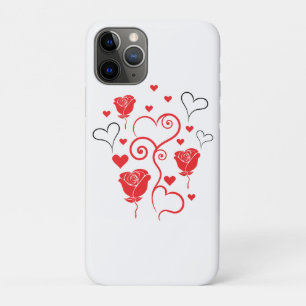 Swirls of Hearts and Roses Case-Mate iPhone Case