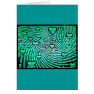 Swirls Of Hearts Greeting Card