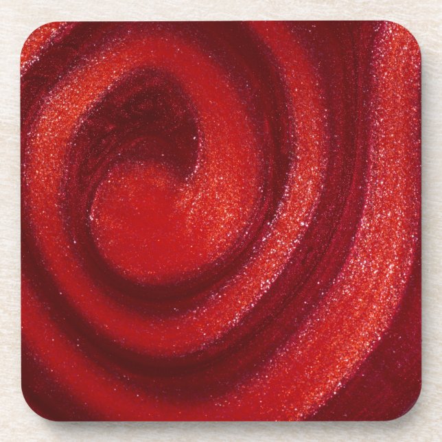 Swirls of nail polish coaster (Front)