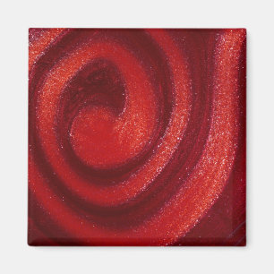 Swirls of nail polish magnet