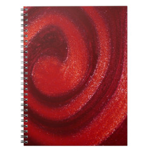Swirls of nail polish spiral notebook