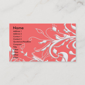 Swirls of Nature - Customised Business Card