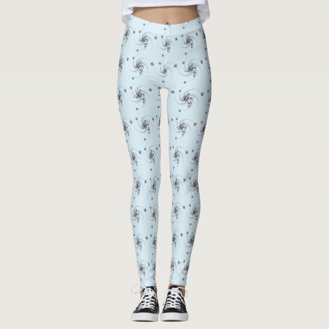 Swirls of Stars - Leggings (Front)