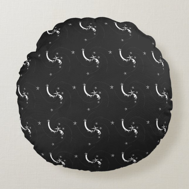 Swirls of Stars - Round Cushion (Front)