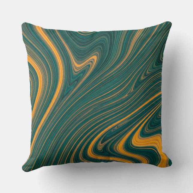 Swirls of Sunshine Cushion (Back)