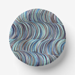 Swirls Paper Plate