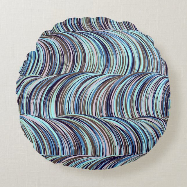 Swirls Round Cushion (Front)