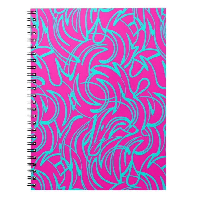 Swirls Spiral Notebook (Front)