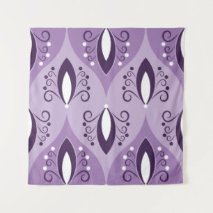 Swirls Vintage Geometric Seamless Art Tapestry