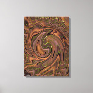 Swirly abstract art Stretched Canvas Print