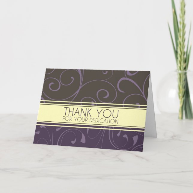 Swirly Administrative Professionals Day Card (Front)