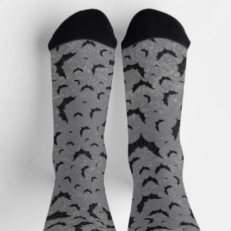 Swirly Bat Swarm Socks