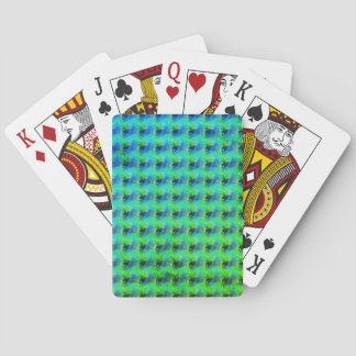 Swirly blue  playing cards