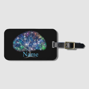 Swirly branch Tree Thunder_Cove Luggage Tag