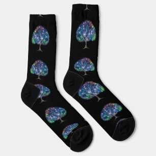 Swirly branch Tree Thunder_Cove Socks
