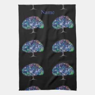 Swirly branch Tree Thunder_Cove Tea Towel