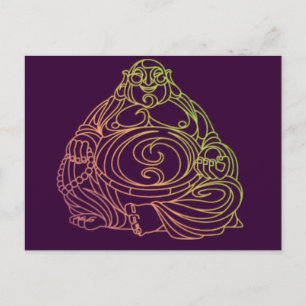 Swirly Buddha Postcard