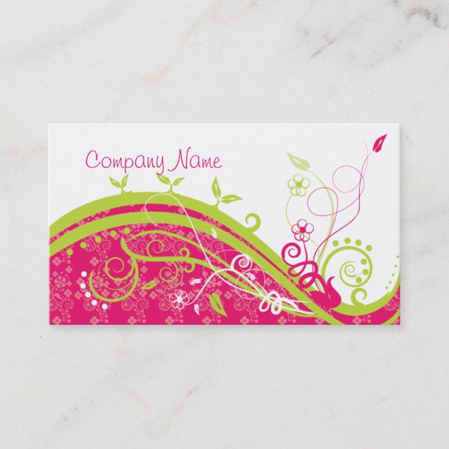 swirly business card (Front)