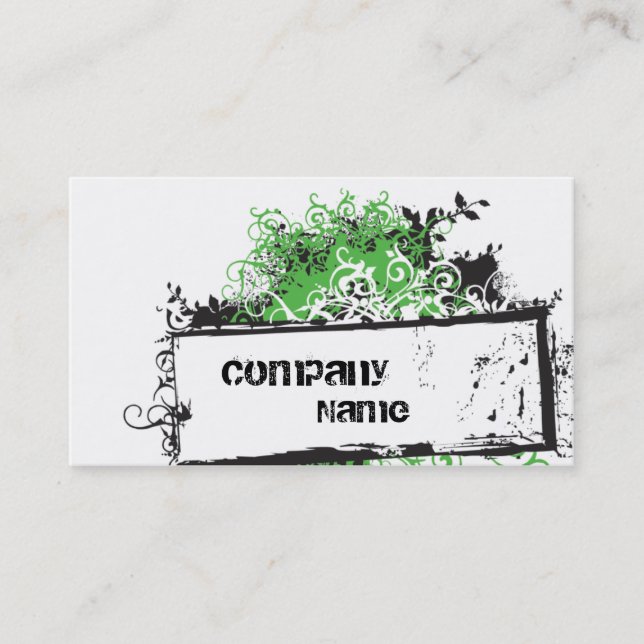 Swirly business card (Front)