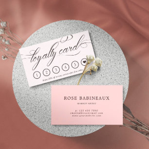 Swirly Calligraphy Loyalty Card