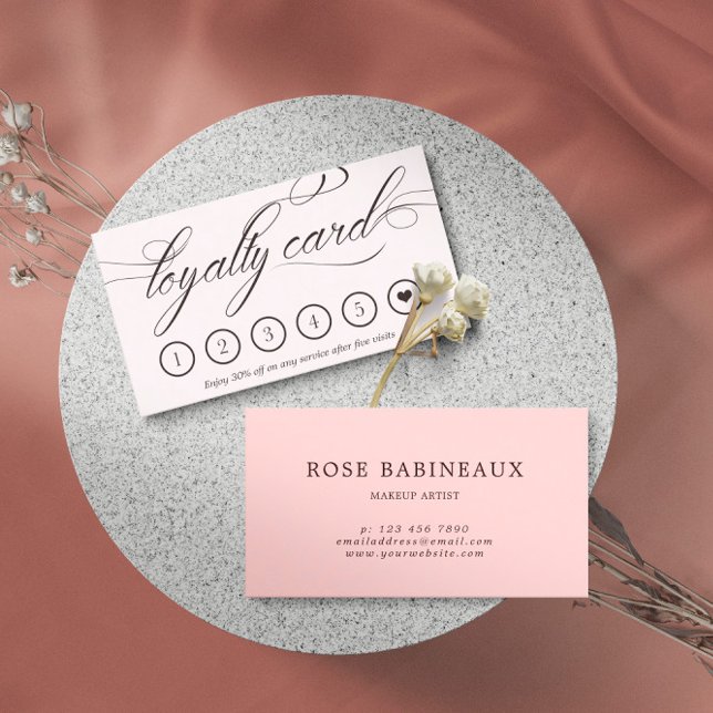 Swirly Calligraphy Loyalty Card (Creator Uploaded)