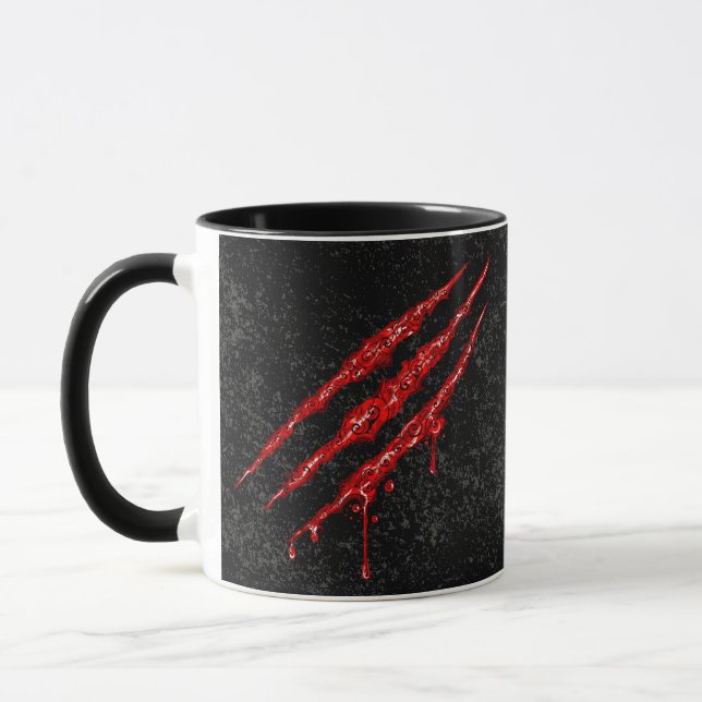 Swirly Claw Marks Mug (Left)