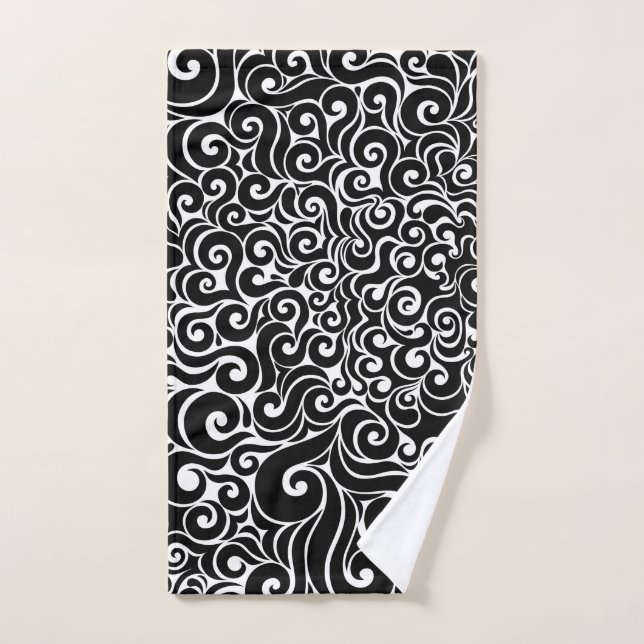 Swirly Design Hand Towel (Hand Towel)