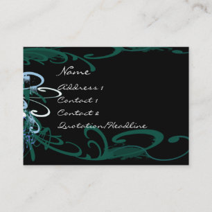 Swirly Distressed Paint Splats - - Business Card