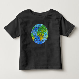 Swirly Earth Toddler T-Shirt