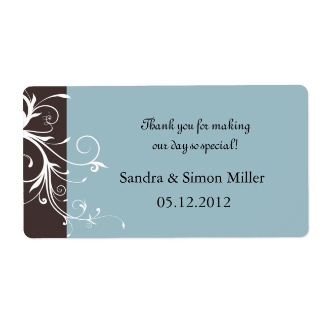 Swirly Elegance - Wedding thank you labels-5 (Front)